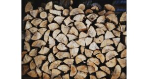 A cord of wood is stascked like Abdominal Muscles.