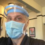 Pic of Doctor Dana in his Face Shield and Mask