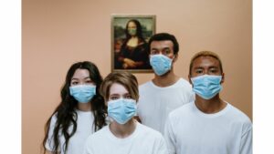 Healthcare workers with masks